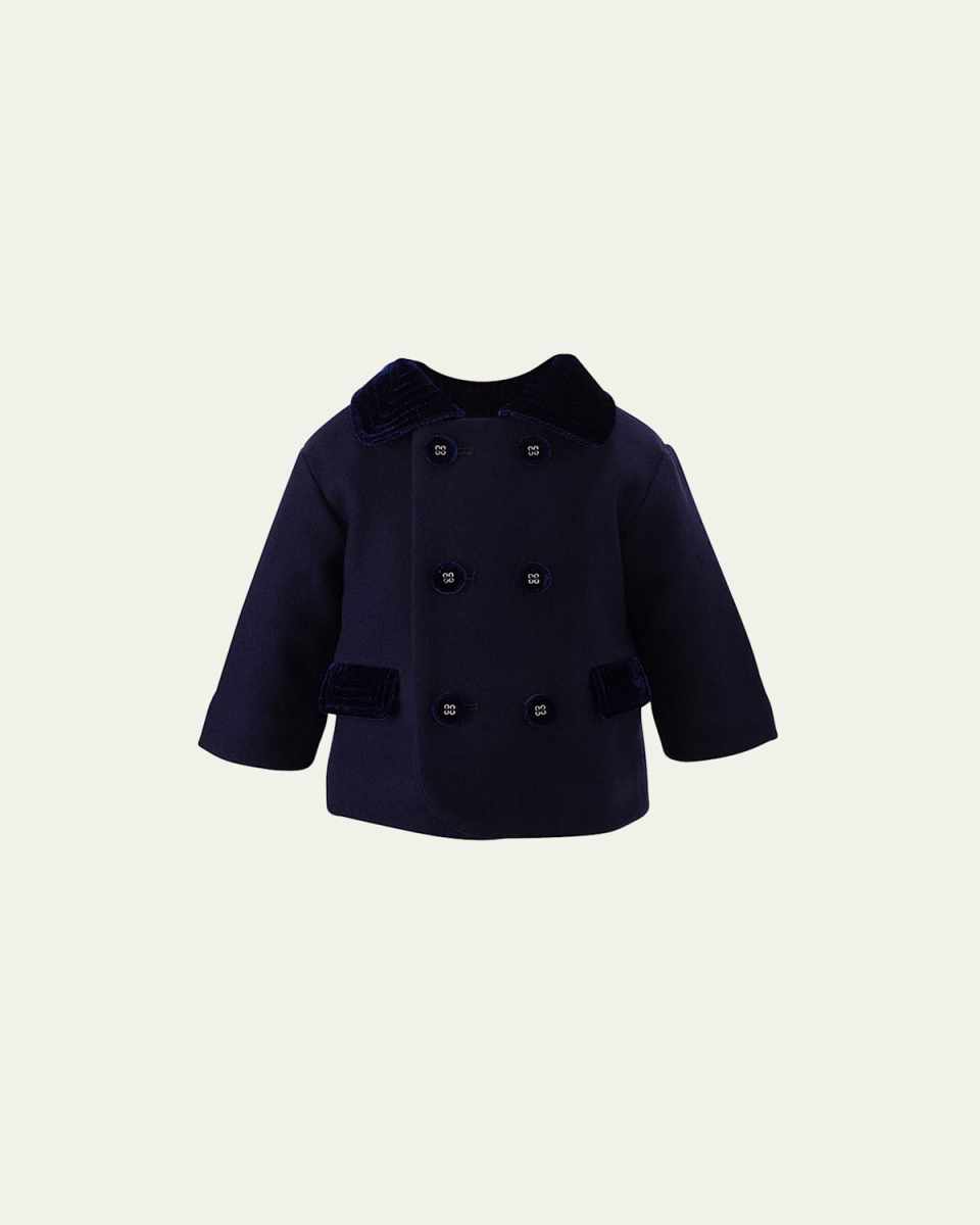 Boy's Double Breasted Coat, Size 6M-24